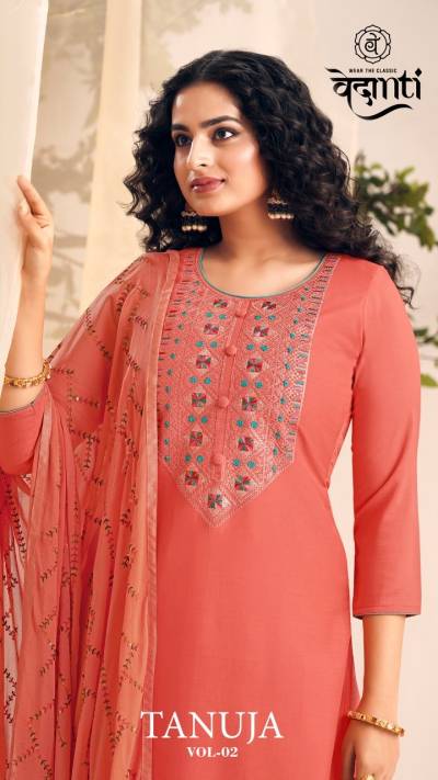 Tanuja Vol 2 By Vedanti Designer Silk Salwar Kameez Collection